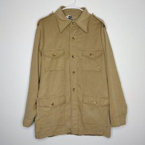 Vintage Levi's Panatela Long Sleeve 4 Pocket Safari Corduroy Shirt Men's Large